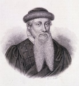 Portret van Gutenberg - in 