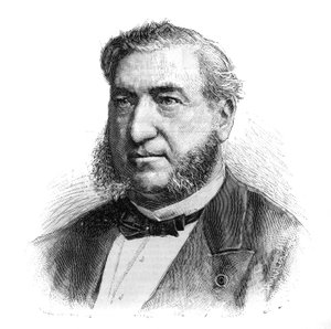 Portret van Henri Legrand du Saulle (1830-1886), Franse psychiater. Gravure in 