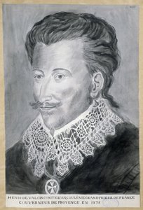 Portret van Henri de Valois, Graaf van Angoulême, Grootprior van Frankrijk, Gouverneur van Provence in 1579