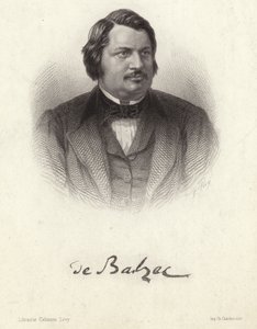 Portret van Honore de Balzac door French School