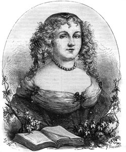 Portret van Isabel II van Jeruzalem (Yolande de Brienne), Koningin van Jeruzalem (1212-1228) en vrouw van Frederik II van het Heilige Roomse Rijk. Gravure in 
