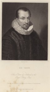 Portret van Jacques Auguste de Thou door French School