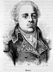 Portret van Jacques Francois Menou, Baron de Boussay, Franse generaal (1750-1810) - in 