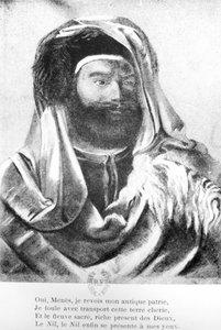 Portret van Jean-Francois Champollion (1790-1832) in oosterse kleding door French School