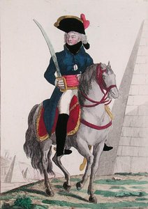 Portret van Jean Baptiste Kleber (1753-1800) bij de Piramides, eind 18e eeuw door French School