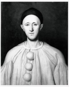 Portret van Jean Charles Deburau (1829-73) als Pierrot