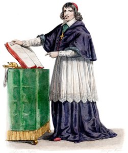 Portret van Jean Francois Paul de Gondi, Kardinaal de Retz, Franse coadjutor bisschop door French School