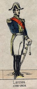 Portret van Jean Lannes, hertog van Montebello, maarschalk van Frankrijk (1769-1809). Beeld van Epinal uit het einde van de 19e eeuw