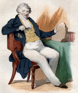 Portret van Jean Leopold Nicolas Frederic Cuvier bekend als Georges Cuvier (1769-1832), Franse natuuronderzoeker en zoöloog. door French School