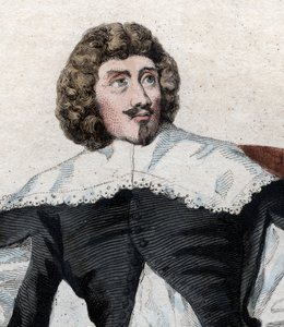 Portret van Jean Louis Guez de Balzac (1597-1654), Franse auteur door French School