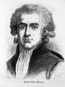 Portret van Jean Paul Rabaut St Etienne, Franse politicus (1743 - 1793) - uit "L
