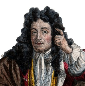 Portret van Jean de La Bruyere (Labruyere) (1645-1696), Franse essayist en moralist door French School