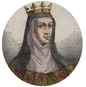 Portret van Jeanne van Frankrijk (1464-1505) (of van Valois) Koningin van Frankrijk Vrouw van Lodewijk XII - Jeanne van Frankrijk en Valois (1464-1505)