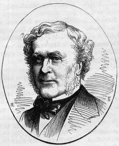 Portret van Joseph Louis Duc (1802-1879), Franse architect. Gravure in Le Monde Illustré nr. 890 van 2 mei 1874 door French School
