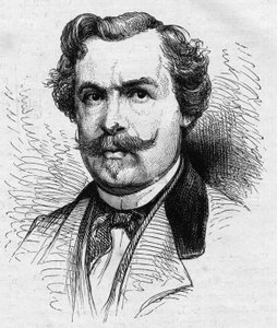 Portret van Jules de Goncourt (1830-1870), Franse schrijver. Gravure in 