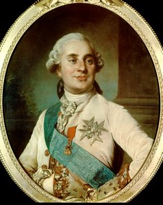 Portret van koning Lodewijk XVI (1754-1793) op 30-jarige leeftijd door French School