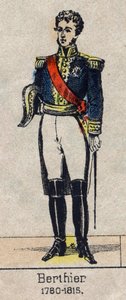Portret van Louis Alexandre Berthier (1753-1815), prins van Neuchâtel, maarschalk van Frankrijk - Afbeelding van Epinal uit het einde van de 19e eeuw - Privécollectie