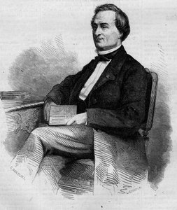 Portret van Louis Bernard Bonjean (1804-1871), Franse magistraat en senator. Gravure in 