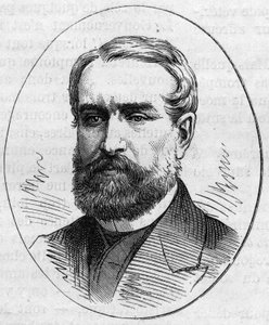 Portret van Louis Cabat (1812-1893), Franse schilder. Gravure in Le Monde Illustré nr. 890 van 2 mei 1874. door French School