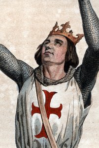 Portret van Lodewijk IX van Frankrijk (Saint Louis) (1214-1270), Koning van Frankrijk.