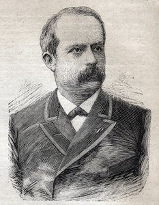 Portret van Louis Lepine (1846-1933), prefect van Parijs, in "Le Petit Parisien" op 23/07/1893 (gravure)