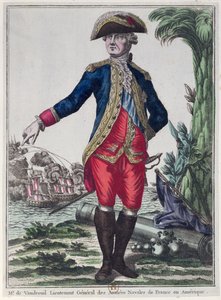 Portret van Louis Philippe de Rigaud (1723-1802) Graaf van Vaudreuil, c.1780 door French School