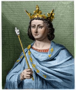 Portret van Lodewijk X le Hutin (1289 - 1316), Koning van Frankrijk - in 