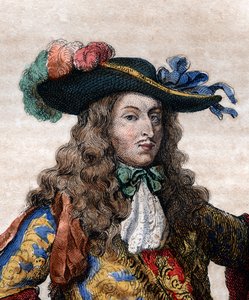 Portret van Lodewijk de Bourbon, Prins van Conde (1621-1686), Franse generaal, bekend als le Grand Conde. door French School