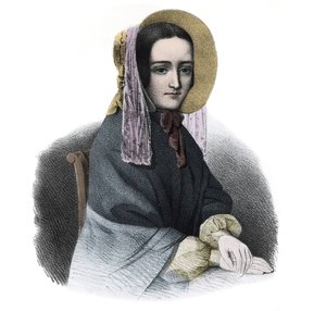 Portret van Marie Fortunee Capelle, Marie Lafarge (Madame) (1816-1852) Franse crimineel - gravure uit de 19e eeuw door French School