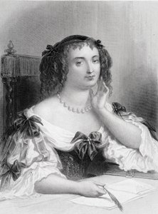 Portret van Marie de Rabutin-Chantal, Markiezin van Sevigne bekend als Madame de Sevigne (1626-1696) schrijfster - gravure door French School
