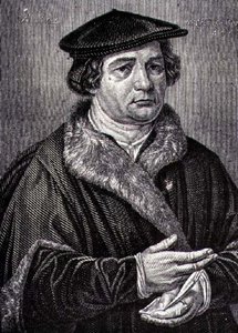 Portret van Martin Luther (1483-1546) Duitse religieuze hervormer