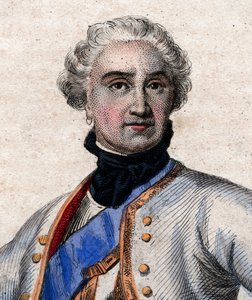 Portret van Maurice de Saxe (1696-1750), Duitse militair in Franse dienst en Maarschalk-Generaal van Frankrijk