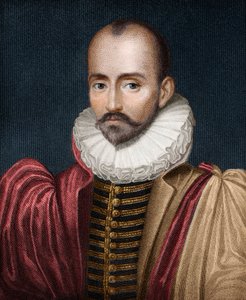 Portret van Michel Eyquem de Montaigne door French School