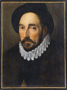 Portret van Michel de Montaigne door French School