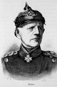 Portret van Moltke, Duitse veldmaarschalk (1800-1891) - in "L