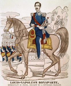 Portret van Napoleon III - vertegenwoordiger van het volk, president van de Franse Republiek (Charles Louis Napoleon Bonaparte) (1808 - 1873)