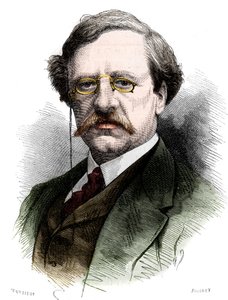 Portret van Nils Adolf Erik (Eric) Baron Nordenskjold (Nordenskiold) (1832-1901), Zweedse natuurkundige en ontdekkingsreiziger. Gravure in Le Monde Illustré nr. 1178 van 25 oktober