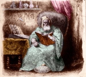 Portret van Nostradamus, Michel de Notre Dame door French School