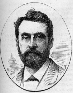 Portret van Paul Dubois (1829-1905), Franse beeldhouwer. Gravure in 
