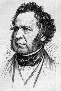 Portret van Paul Hertog van Noailles (1802-1885), Franse historicus en academicus. Gravure in 