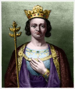 Portret van Philippe V de Lange (1294 - 1322), koning van Frankrijk