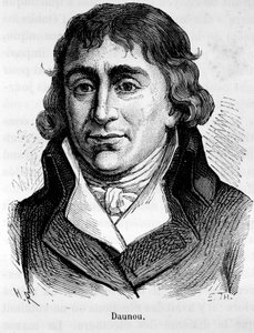 Portret van Pierre Claude Francois Daunou, Franse politicus en historicus (1761-1840) - in L