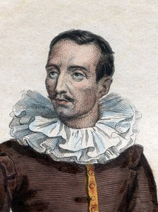 Portret van Pierre de Bourdeille, heer (en abt) de Brantome (1535-1614), Franse historicus, soldaat en biograaf door French School