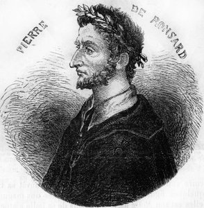 Portret van Pierre de Ronsard, dichter (1524-1585). In 