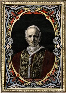 Portret van Paus Leo XIII (Leone XIII, Giacchino Pecci) door French School