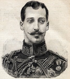 Portret van prins Albert Victor (1864-1892), hertog van Clarence en Avondale, en kleinzoon van koningin Victoria van Engeland, uit de Franse krant Le Petit Parisien door French School