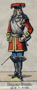 Portret van René Duguay Trouin (1673-1736) Franse zeeman. Afbeelding van Epinal uit het einde van de 19e eeuw door French School
