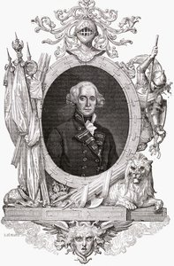Portret van Richard, Graaf Howe (1726-99) Engelse marineofficier door French School