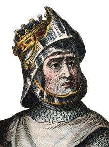 Portret van Robert de Hauteville bekend als Guiscard (1015-1085), Hertog van Apulië en Calabrië door French School
