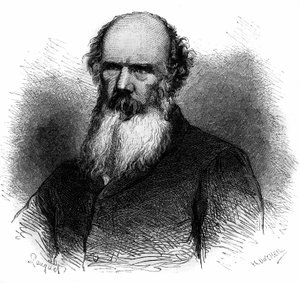 Portret van Samuel Charters Macpherson (1806-1860), Britse soldaat en politicus. Gravure uit 1868.